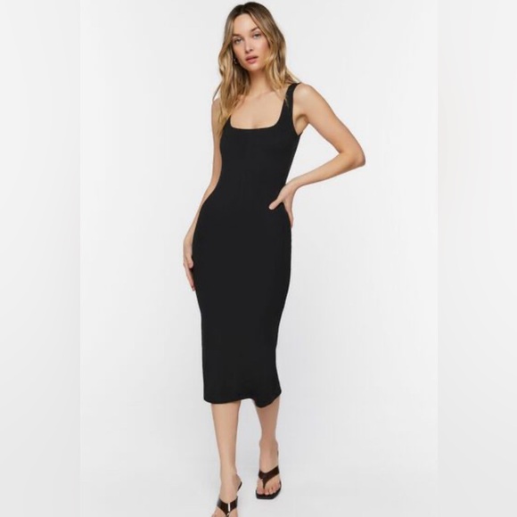 Bodycon Tank Midi Dress - Picture 1 of 7